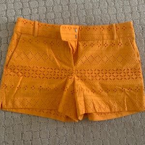 Loft Rivera Orange Cutout Shorts